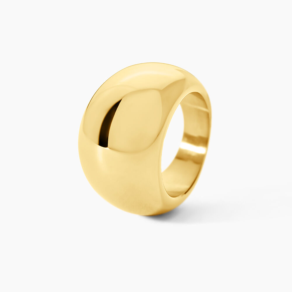 Bague Cleoria Acier Dore - Bijoux fantaisie Femme | Marc Orian