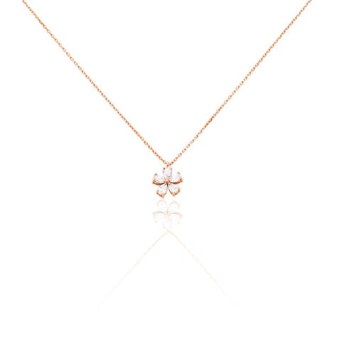 Collier Argent Rose Siriana Oxyde De Zirconium - Colliers avec pierres Femme | Marc Orian