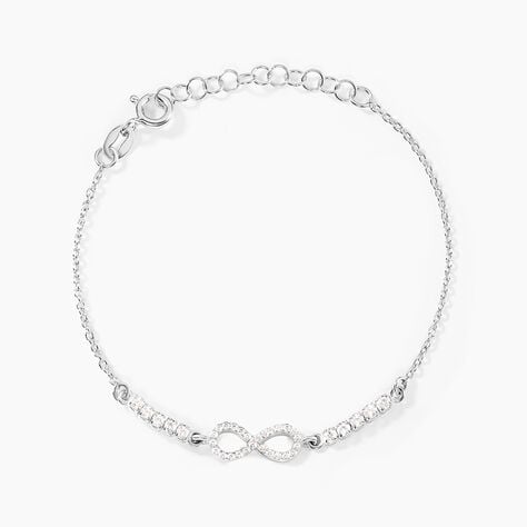 Bracelet Syliana Argent Blanc Oxyde De Zirconium - Bracelets fantaisie Femme | Marc Orian
