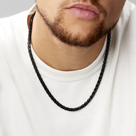Collier Acier Noir Jarrett - Colliers Homme | Marc Orian