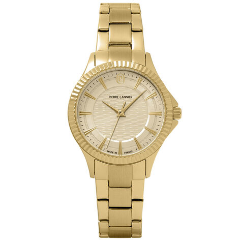Montre Pierre Lannier Metropolitain Doré - Montres étanches Femme | Marc Orian