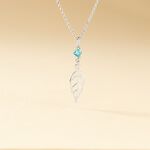 Collier Angelika Argent Blanc Pierre De Synthese - Colliers avec pierres Femme | Marc Orian