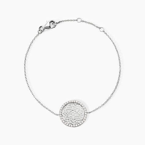 Bracelet Agnete Argent Blanc Oxyde De Zirconium - Bracelets fantaisie Femme | Marc Orian
