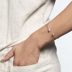 Bracelet Jonc Dea Argent Blanc Oxyde De Zirconium - Bracelets fantaisie Femme | Marc Orian