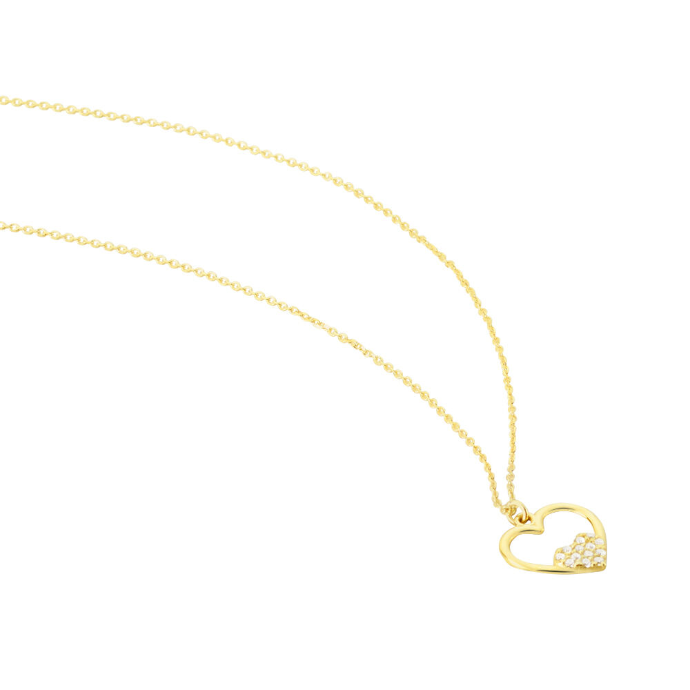 Collier Or Jaune Saponaire Oxydes De Zirconium - Colliers avec pierres Enfant | Marc Orian