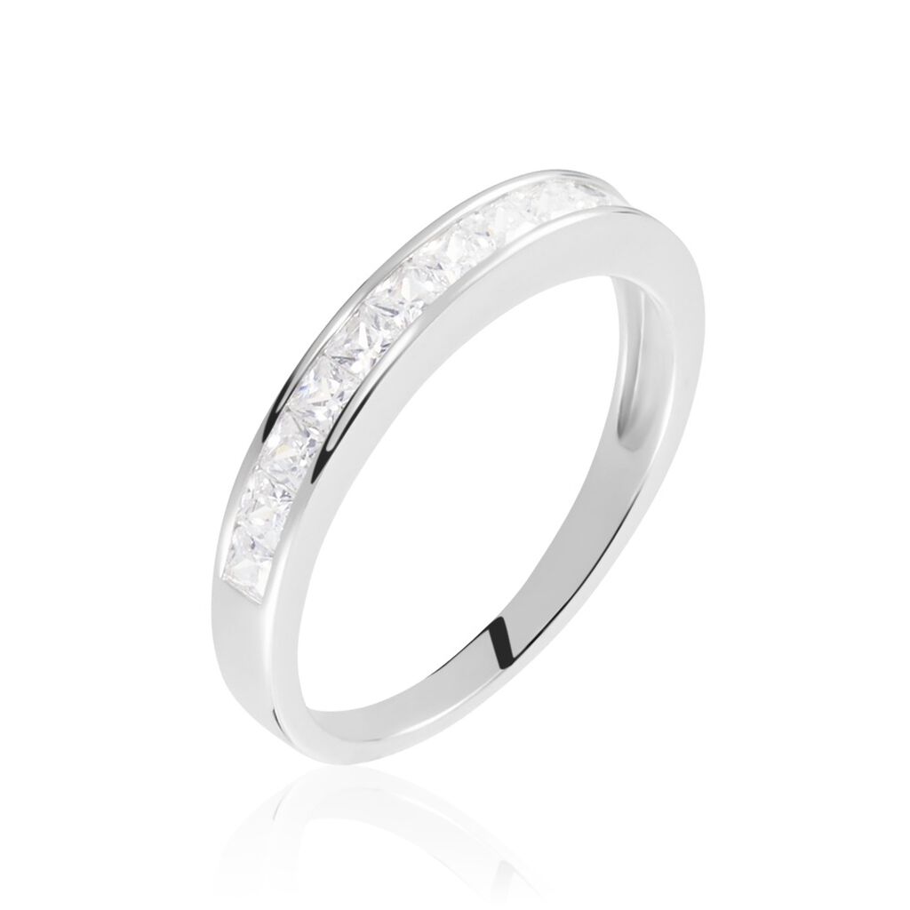Alliance Olivia Argent Blanc Oxyde De Zirconium - Alliances duo Femme | Marc Orian