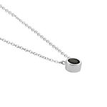 Collier Cadell Argent Blanc Oxyde De Zirconium Noir - Colliers solitaires Femme | Marc Orian