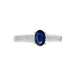 Bague Crista Or Blanc Saphir Et Diamant - Solitaires Femme | Marc Orian