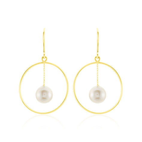 Boucles D'oreilles Pendantes Joris Or Jaune Perle De Culture - Pendantes Femme | Marc Orian