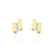 Boucles D'oreilles Puces Dolene Or Jaune Diamant - Boucles d'oreilles mariage Femme | Marc Orian