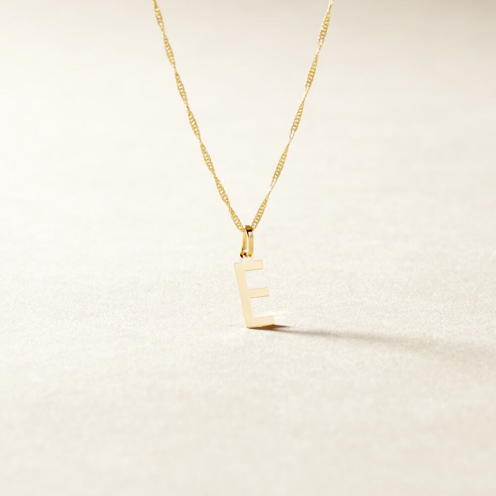 Pendentif Ionia Lettre Or Jaune - Pendentifs Famille | Marc Orian