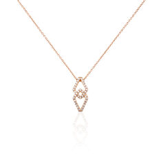 Collier Or Rose Diamant - Colliers Femme | Marc Orian