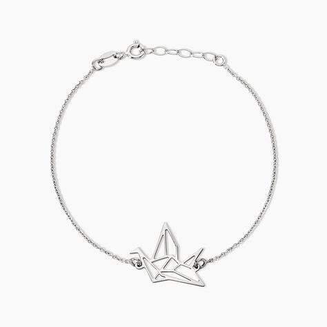 Bracelet Colombe Argent Blanc - Bracelets fantaisie Femme | Marc Orian