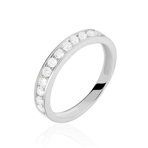 Alliance Dionysa Or Blanc Diamant - Alliances avec pierres Femme | Marc Orian