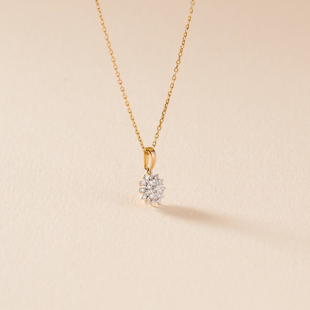 Collier Barbra Or Jaune Diamant - Colliers avec pierres Femme | Marc Orian