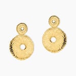 Boucles D'Oreilles Pendantes Savina Acier Jaune - Pendantes Femme | Marc Orian