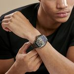 Montre Montignac Tonneau Noir - Montres &eacute;tanches Homme | Marc Orian