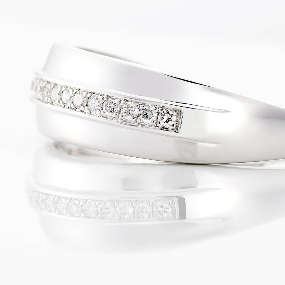 Bague Vianca Or Blanc Diamant - Bagues pierres précieuses Femme | Marc Orian