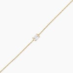 Bracelet Gail Argent Dor&eacute; A L'Or 750/1000 Oxyde De Zirconium - Bracelets cha&icirc;nes Femme | Marc Orian
