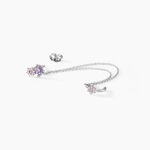 Bijou D'oreille Unitaire Grimpant Argent Blanc Oxyde De Zirconium - Piercings d'oreilles Femme | Marc Orian