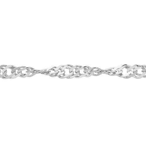 Chaîne Imanie Maille Singapour Or Blanc - Chaines Femme | Marc Orian
