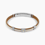 Bracelet Cuir De Vache Marron - Bracelets cuir Homme | Marc Orian