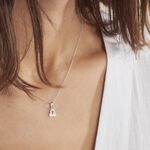 Collier Astra Argent Blanc Oxyde De Zirconium - Colliers avec pierres Femme | Marc Orian