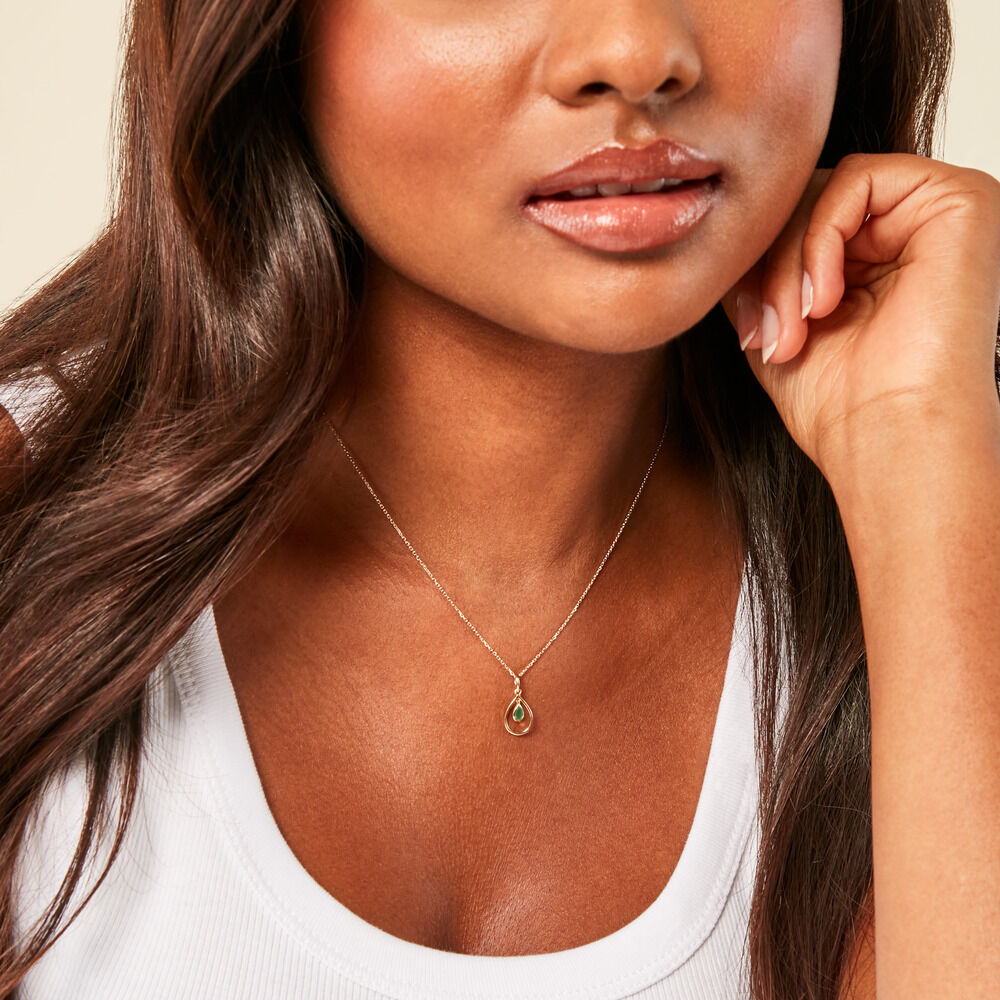 Pendentif Innocenzo Or Jaune Emeraude - Pendentifs Femme | Marc Orian