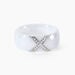 Bague Ceramique X Argent Blanc - Bagues grosses Femme | Marc Orian