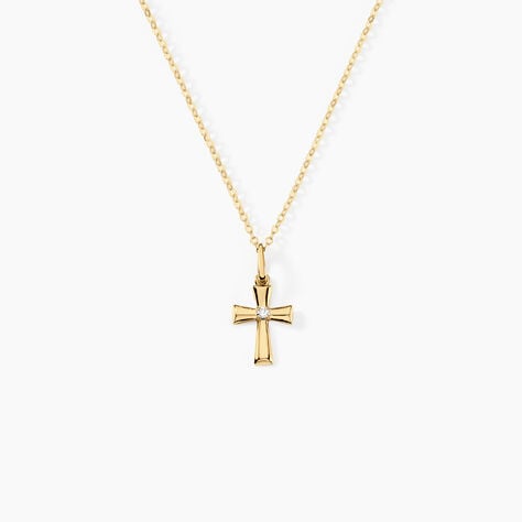 Collier Cobeia Or Jaune Oxyde De Zirconium - Colliers avec pierres Femme | Marc Orian