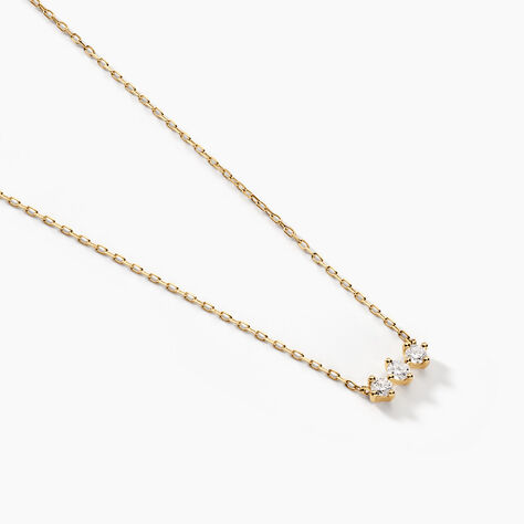 Collier Graziano Or Jaune Diamant Synthétique - Colliers avec pierres Femme | Marc Orian