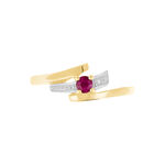 Bague Evka Or Jaune Rubis - Bagues vintage Femme | Marc Orian
