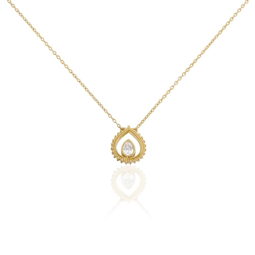 Collier Plaqué Or Lauro Oxyde De Zirconium - Colliers avec pierres Femme | Marc Orian