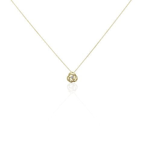 Collier Or Jaune Abidemi Diamants - Colliers avec pierres Femme | Marc Orian