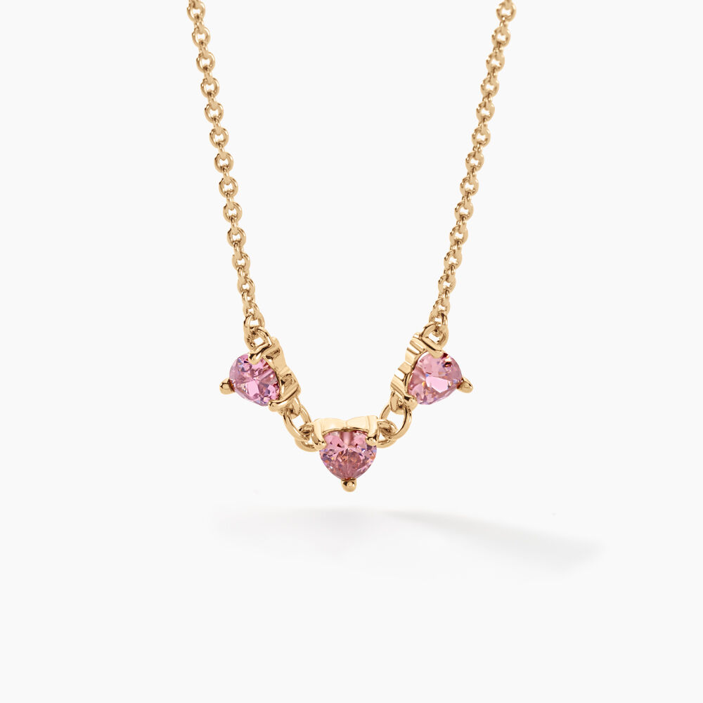 Collier Poésie Rosée Plaque Or Jaune Oxyde De Zirconium - Colliers avec pierres Femme | Marc Orian