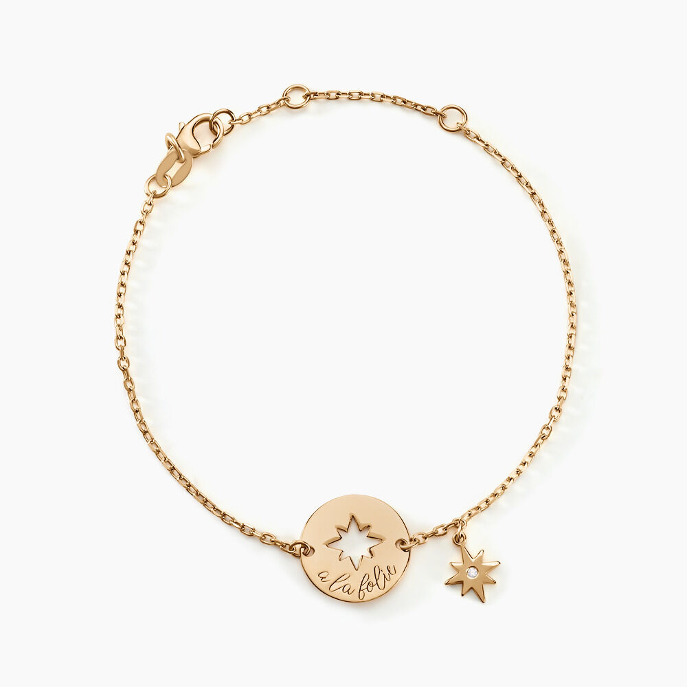 Bracelet Edythe Plaqué Or Jaune Oxyde De Zirconium - Bracelets Medailles Femme | Marc Orian