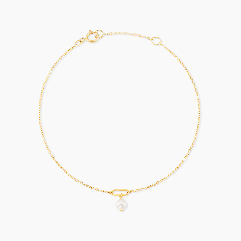 Bracelet Eusebios Or Jaune Perle De Culture - Bracelets cha&icirc;nes Femme | Marc Orian