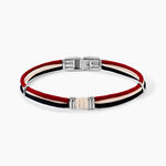 Bracelet Floryseae Acier Blanc - Bracelets cordons Homme | Marc Orian