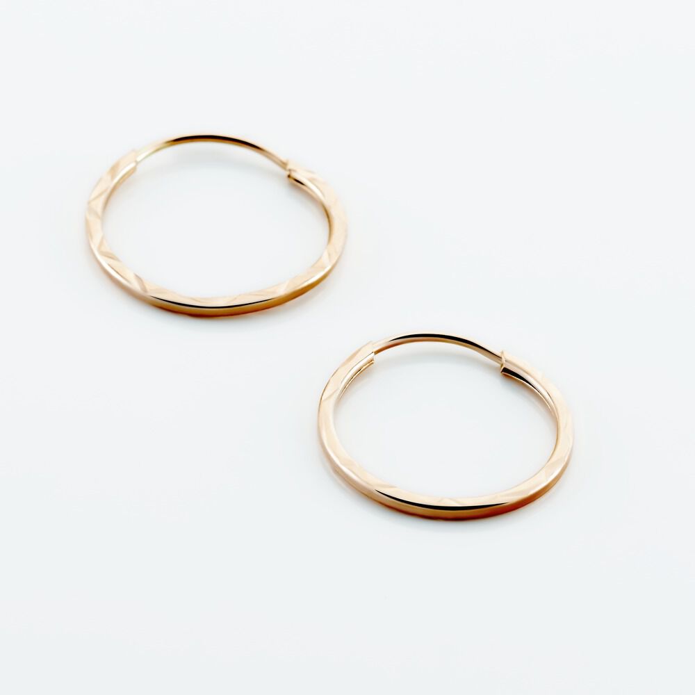 Cr&eacute;oles Valerina Or Rose - Cr&eacute;oles Femme | Marc Orian