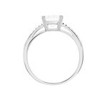 Bague Beline Or Blanc Oxyde De Zirconium - Solitaires Femme | Marc Orian
