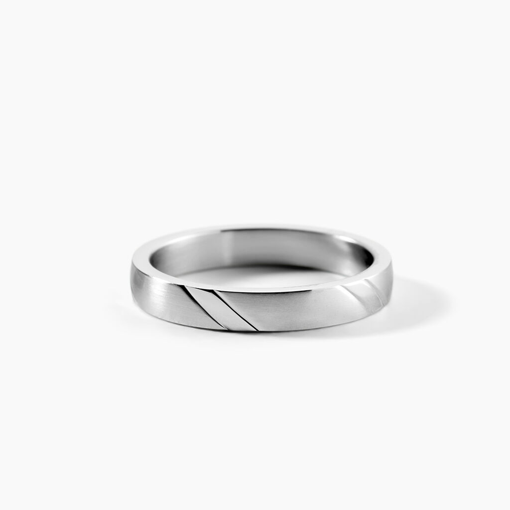 Bague Acier Blanc - Bijoux fantaisie Homme | Marc Orian