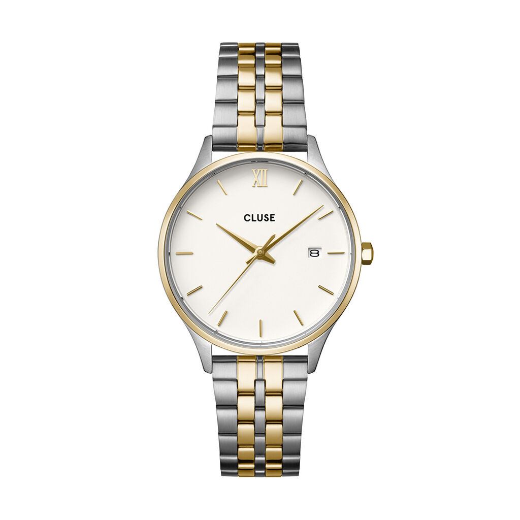 Montre Cluse Minuit Date Blanc - Montres &eacute;tanches Femme | Marc Orian