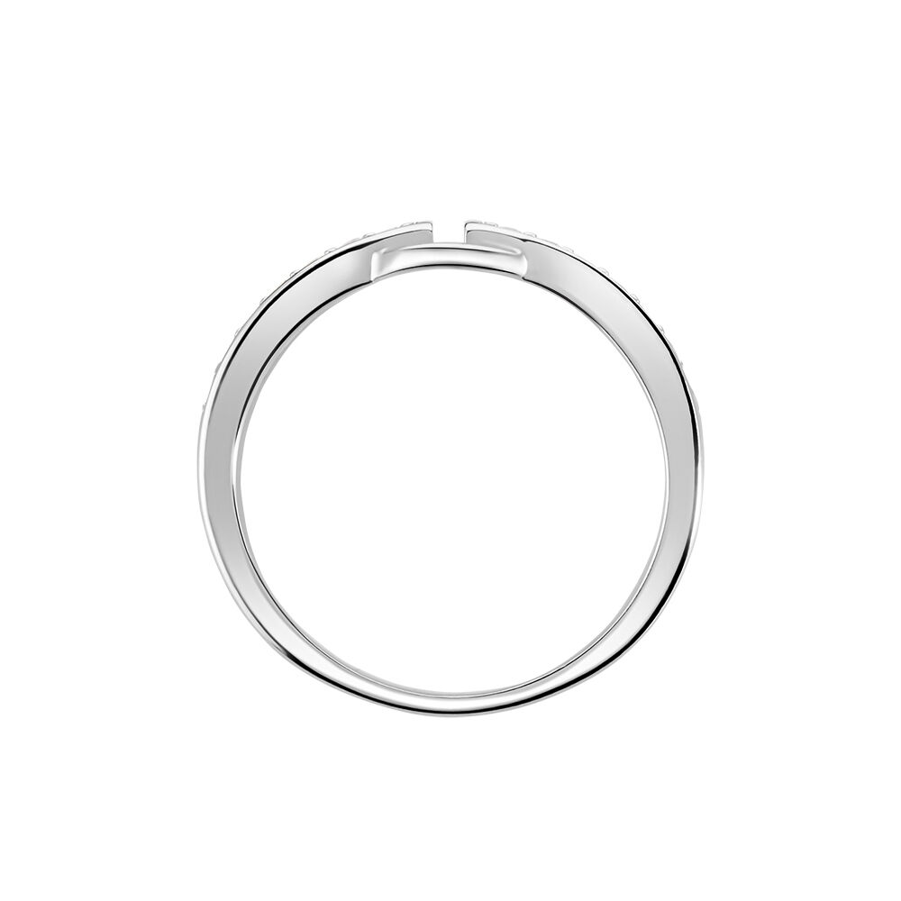 Bague Argent Blanc Candis Oxyde De Zirconium - Bijoux fantaisie Femme | Marc Orian