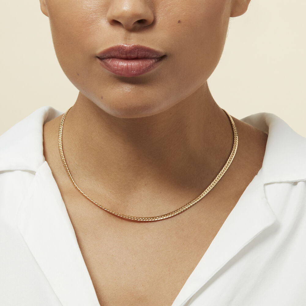 Collier Doline Maille Anglaise Or Jaune - Chaines Femme | Marc Orian
