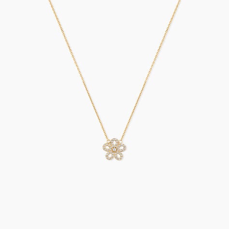 Collier Talie Or Jaune Oxyde De Zirconium - Colliers avec pierres Femme | Marc Orian