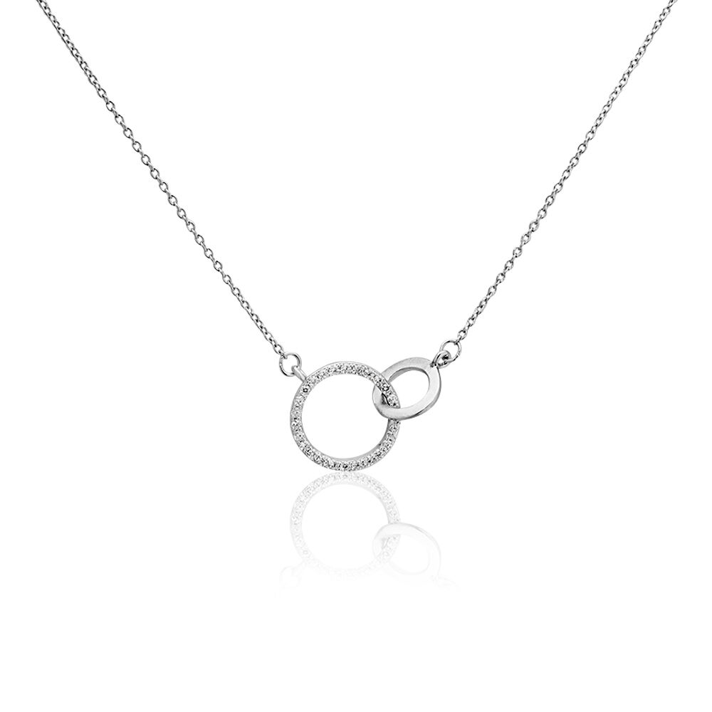 Collier Dita Argent Blanc Oxyde De Zirconium - Colliers avec pierres Femme | Marc Orian