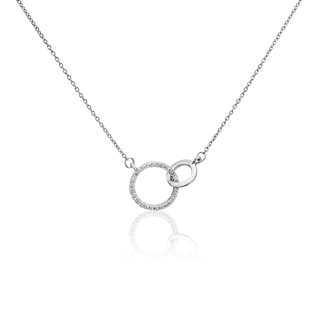Collier Dita Argent Blanc Oxyde De Zirconium - Colliers avec pierres Femme | Marc Orian