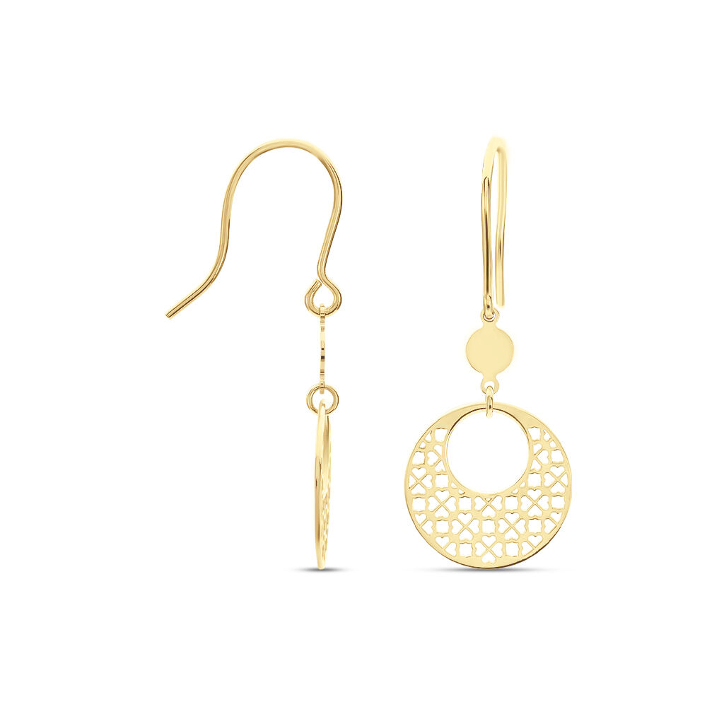 Boucles D'oreilles Pendantes Clacya Or Jaune - Pendantes Femme | Marc Orian