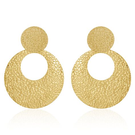 Boucles D'oreilles Pendantes Roslin Acier Doré - Pendantes Femme | Marc Orian