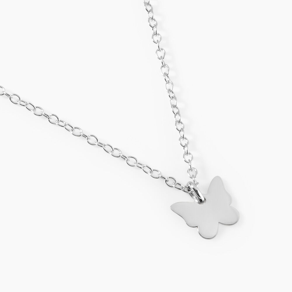 Collier Papilio Argent Blanc - Colliers ras du cou Femme | Marc Orian